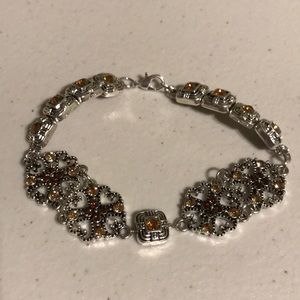 NWOT Topaz yellow rhinestone bracelet